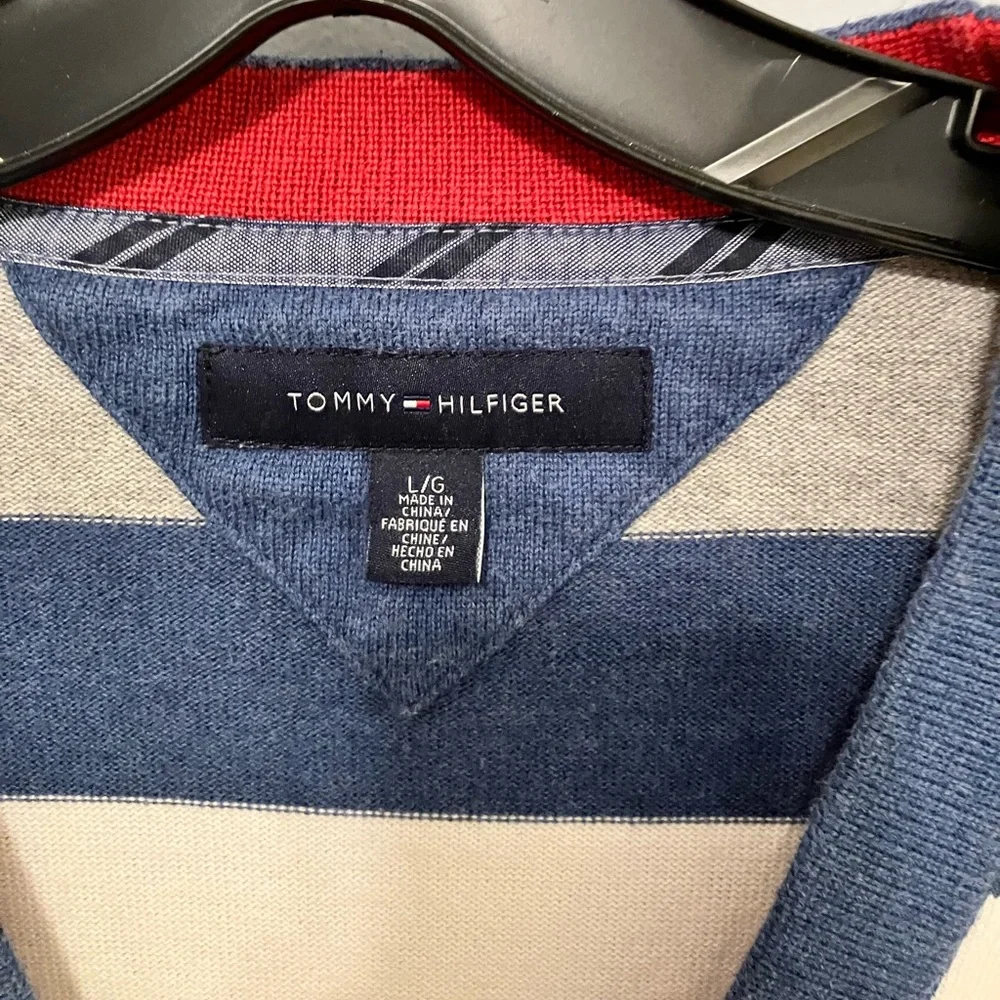 Tommy Hilfiger Colorblock Cardigan Sz L